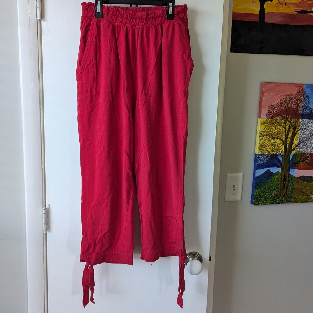 Anthony Richards Wide Leg Red Pants Size Large